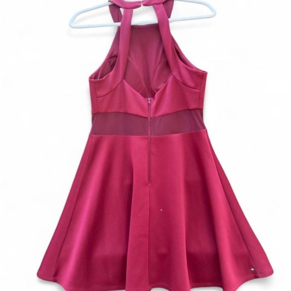 My Michelle Magenta Halter Dress - Picture 5 of 6